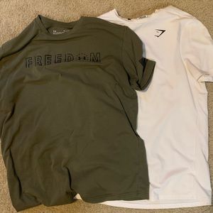 Gymshark and Under Armour Men’s Shirts Small and Medium